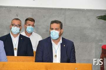 Solemne función religiosa en el templo de Lomo Magullo en honor de la Virgen de las Nieves/Francisco Javier Santana.